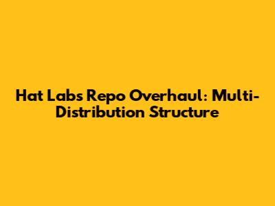 Hat Labs Repo Overhaul: Multi-Distribution Structure