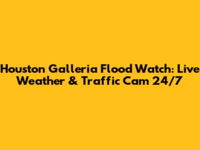 Houston Galleria Flood Watch: Live Weather & Traffic Cam 24/7