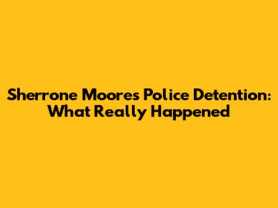 Sherrone Moore's Police Detention: What Really Happened